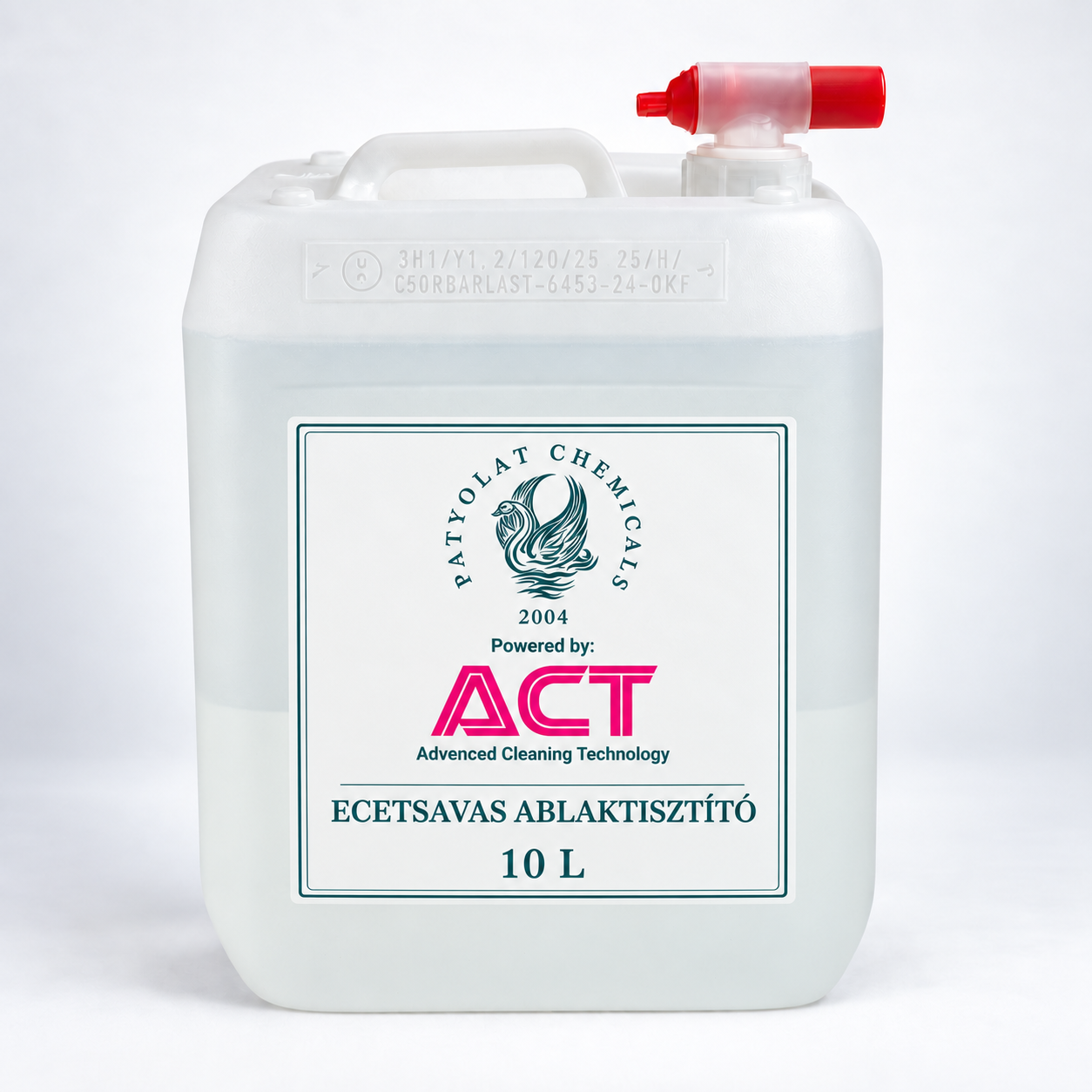 Patyolat Chemicals ACT ecetsavas ablaktisztító 10 literes kannában